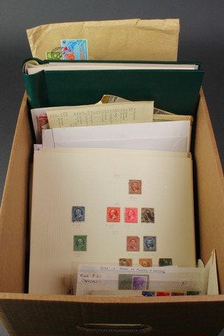 A collection of various loose world stamps etc 