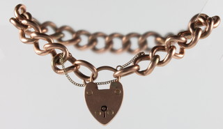 A 9ct gold hollow link bracelet, 15 grams