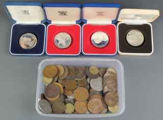 4 proof coins, 114 grams, minor coins