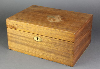 A 19th Century mahogany writing slope with hinged lid 5 1/2" x 11" x 8 1/2" 