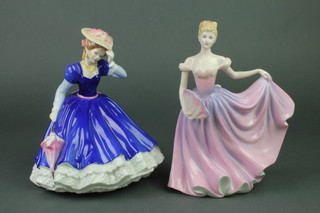 A Royal Doulton figure - Rachel HN2976 9" and Mary HN3375 8 1/2" 
