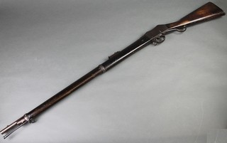 A Martini-Henry Mk1 1871 rifle, converted to a Mk2 rifle, complete with ram rod 