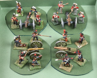3 Batteries of Napoleonic toy soldiers 