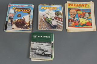 Various editions of Meccano magazine, 750 Bulletin etc 