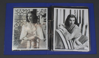 Vivien Leigh, a blue ring folder containing various a collection of approx. 40 photograph images 