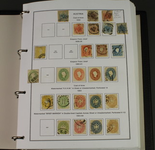 An album of various Austrian mint and used stamps 1850-1970