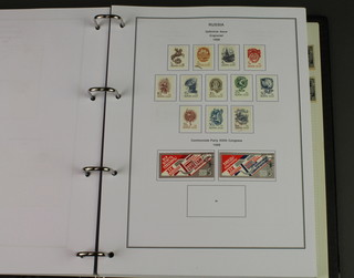 An album of various mint and used Russian stamps including Russian Post Office in the Turkish Empire, China, Russian Civil War issue, South Northwest Russia and other mint Russian stamps 1981-2004