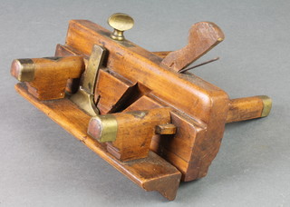 Richard Cannadine, a wooden and brass mounted plough plane 