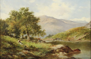Henry Hinton, oil on canvas, an extensive view Ben Lomond,Signed, 11 1/2" x 17 1/2" 