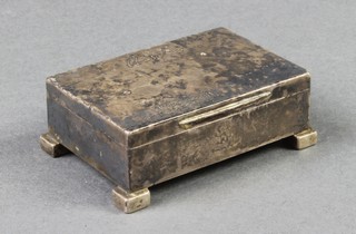 A Victorian silver table top match box striker London 1876 2 1/2" x 1 3/4" 