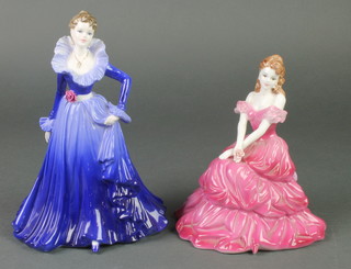 Two Coalport figures - Mary 7" and Anne 8"