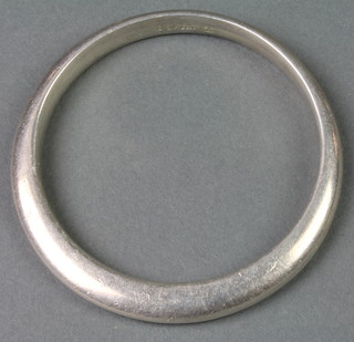 A Georg Jensen Sterling silver bangle 168, 76 grams