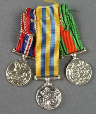 Miniatures - War medal, Defence and Korea