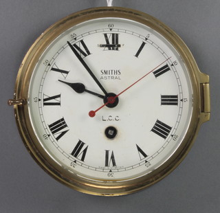 A Smiths Astral wardroom style clock with  5 1/2" circular dial marked Smiths Astral LCC 