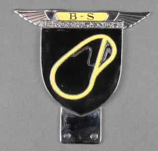 A reproduction Brooklands D-S radiator badge