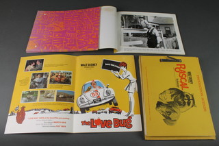 5 Love Bug film promotion leaflets together with 7 Walt Disney Rascal filme pamphlets 