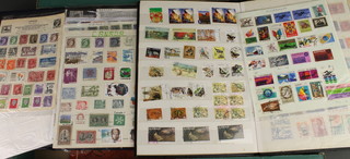 The Australian Bicentennial collection of stamps, 3 collections of Australian stamps 1956, 1988 and 1989, a stock book of Australian stamps and a collection of loose Romanian stamps