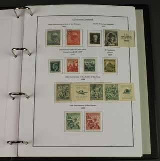 An album of various mint and used Czechoslovakian stamps 1918-1961 