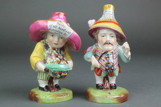 A pair of 19th Century Mansion House dwarfs 5 1/2" and 6" 