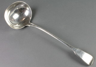 A Georgian silver Old English ladle, London 1814, 