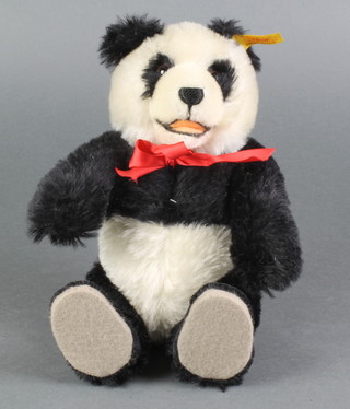 A Steiff panda with squeaker 11" 