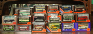 A collection of 57 Corgi exclusive first edition model buses 