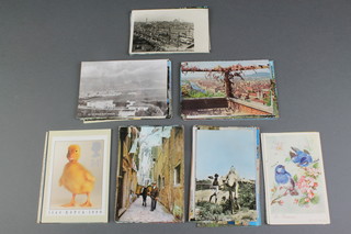A collection of various postcards 