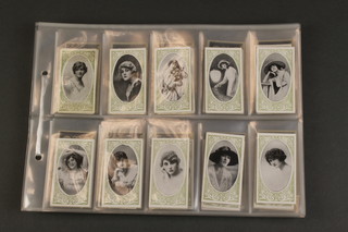 Cigarette cards, Humphrey Phillips Ltd "Beauties 1916" 48 out of a set of 50 