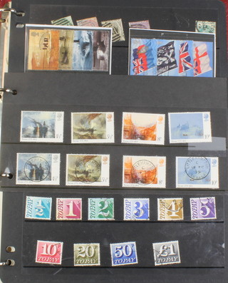 An album of GB and used stamps including 7 tuppenny blues and other GB stamps