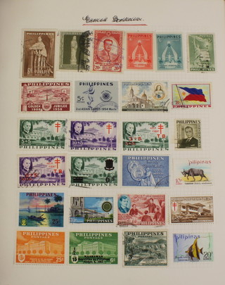 An album of mint and used stamps including Philippines, Peru, remote Post Office in Turkey