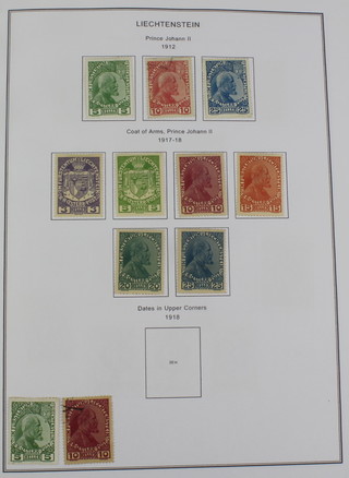 An album of Liechtenstein stamps 1912-2004 