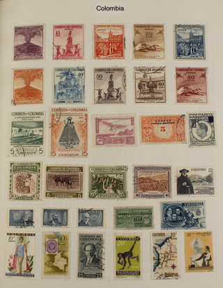 An album of mint and used  stamps including Colombia, Congo, Costa Rica, Croatia, Cuba, Czech Republic, Dahomey