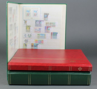 3 stock books of used and mint World stamps 