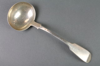 A Victorian silver Old English sauce ladle 