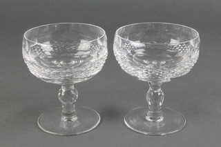 A set of 6 Waterford Crystal Colleen pattern champagne coups 4 1/2" 