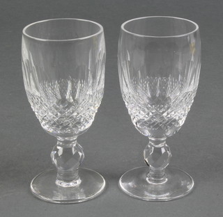 A set of 6 Waterford Crystal Colleen pattern sherry glasses 4 1/2" 