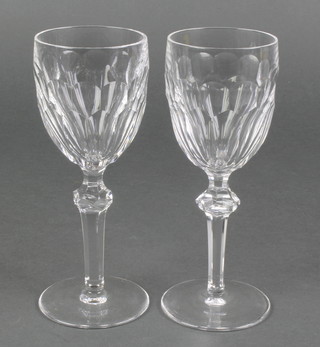A set of 9 Waterford Crystal Curraghmore small wine glasses 6 1/2" 