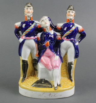 A 19th Century Staffordshire figure - The Death of Nelson 8" 