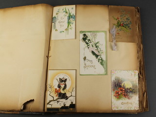 An album of various Victorian and later greetings cards