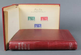 A 1937 album of colonial and dominion mint stamps, an album of used World stamps including GB, Australia, Canada, French Colonies  