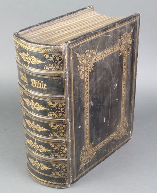 Cassell's illustrated family bible, leather bound 
