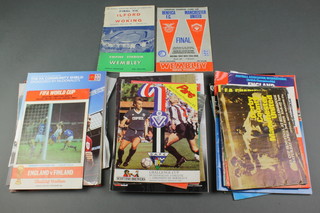 A collection of approx. 100 football programmes including cup finals, semi finals, 1950's and later