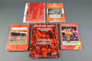 A quantity of various Arsenal FC football programmes from the 1950's - 1970's 