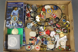 A collection of enamelled football badges