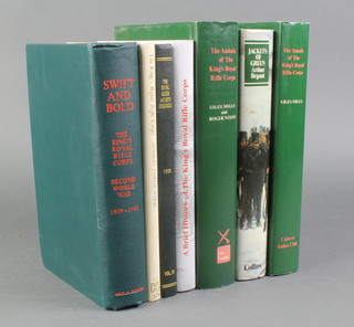 1 volume "Swift and Bold" the story of the King's Royal Rifle Corps in the Second World War, Dermot Fairlie Wood 1 volume "Kings Royal Rifle Corps" and other related books 
