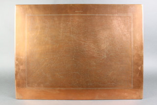 A grey copper Ordnance Survey printing plate of a map of Horsham, sheet number 203 17" x 24" 