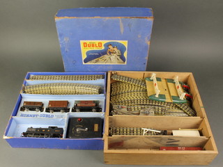 A Hornby Dublo electric train set TDG7 boxed together with various rolling stock, track etc 