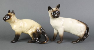 2 Beswick figures of Siamese cats 6" 