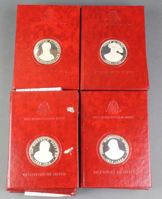 21 Birmingham Mint  Discovery in Silver, silver commemorative Crowns, 403 grams each 