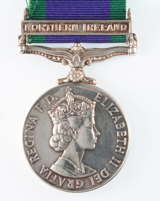 A Campaign Service medal with Northern Ireland bar to 25175899 Fus.D.G. Humphries RWF 